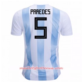 Maillot/Tenue Argentine Paredes 5 Domicile Coupe du monde 2018